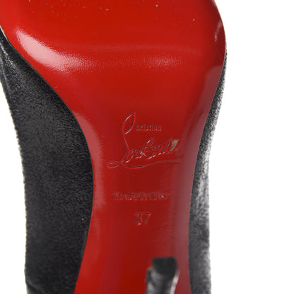Christian Louboutin Crackled Suede So Kate 120 Pumps 37 Black 6 of 8