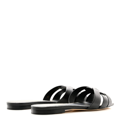 Saint Laurent Calfskin Tribute 05 Slide Sandals 37 4 of 9