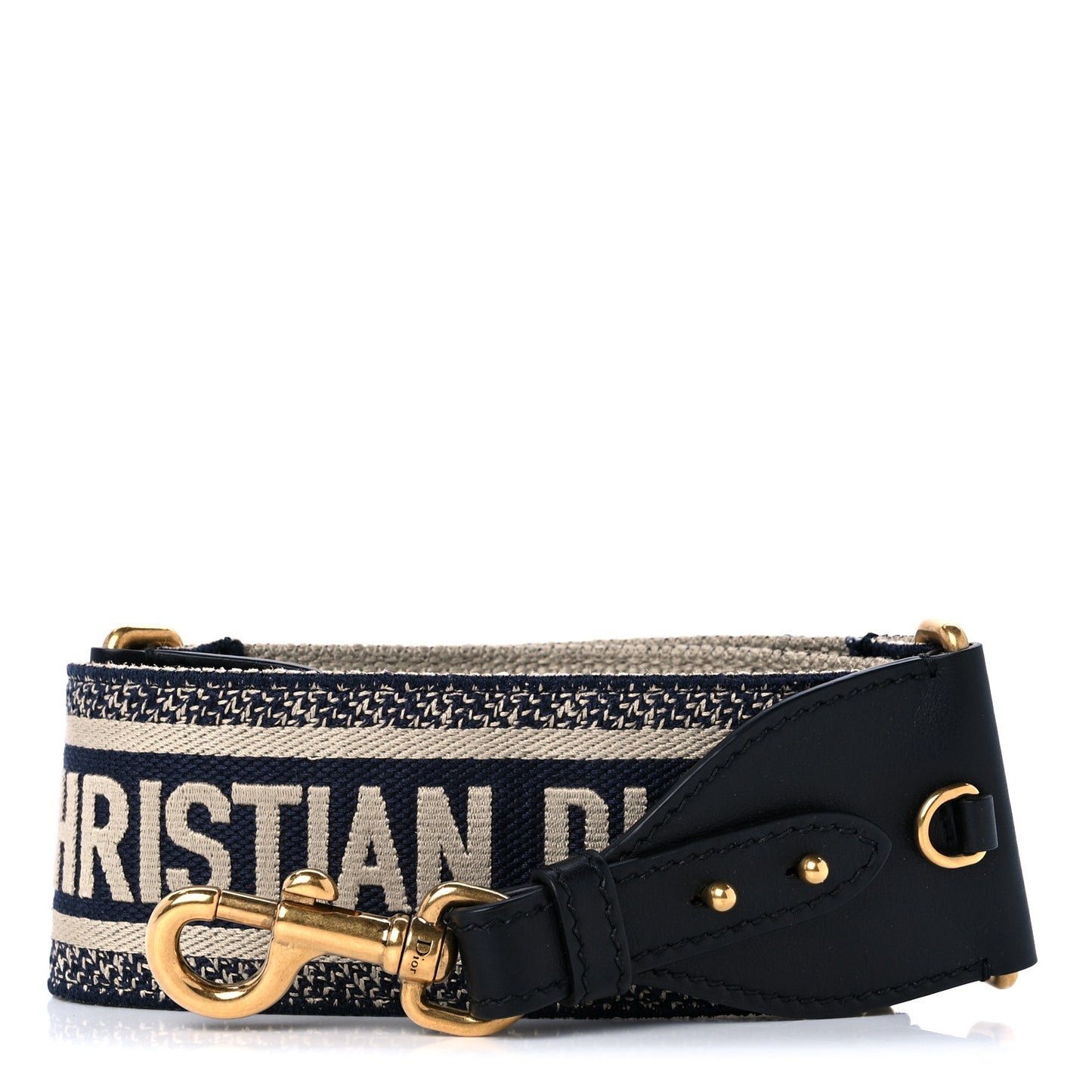 Canvas Embroidered Shoulder Strap Blue
