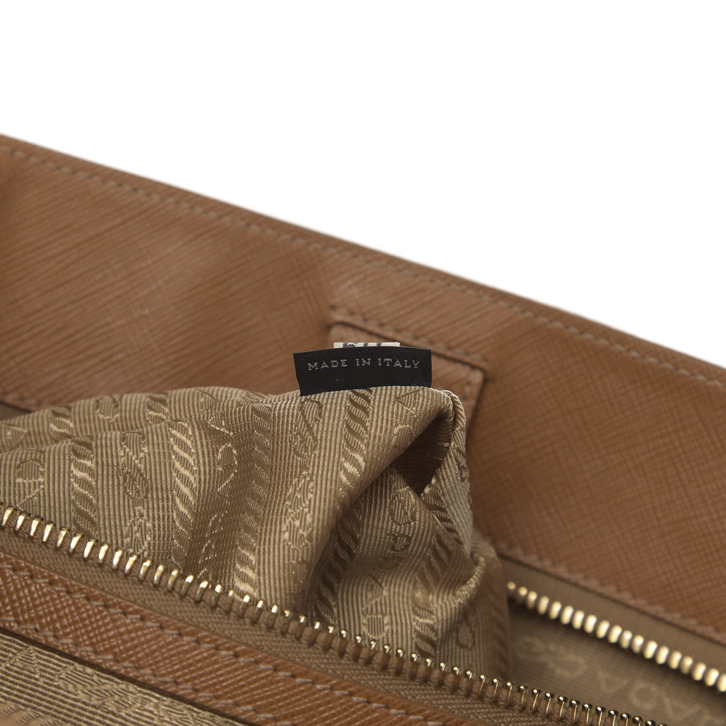 Saffiano Lux Large Tote Caramel