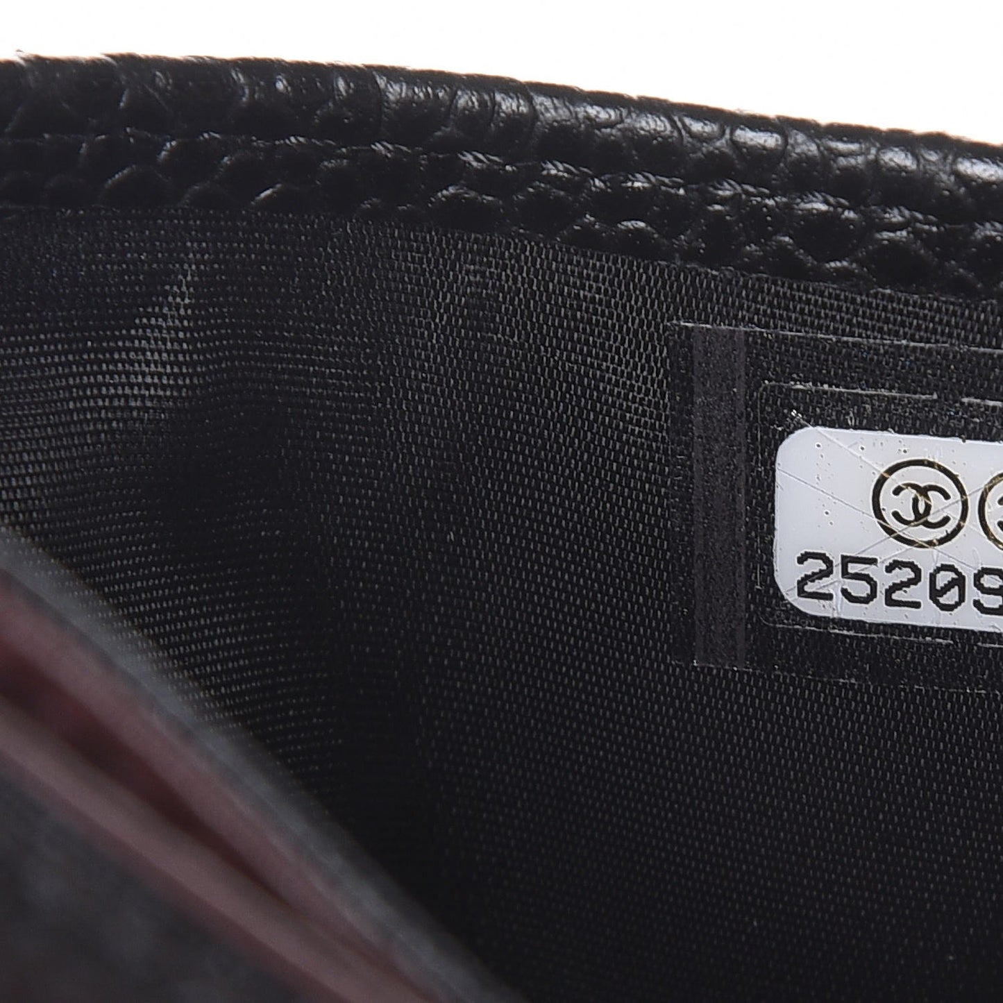 Caviar Quilted Card Holder Black