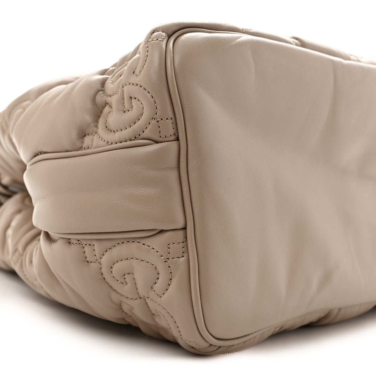 Calfskin GG Matelasse Large Tote  Beige