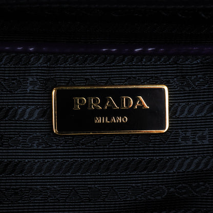 Prada Spazzolato Large Galleria Double Zip Tote Viola Fume 6 of 8