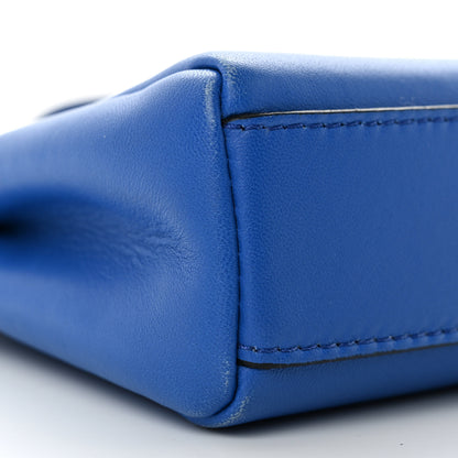 Fendi Shiny Nappa Micro Peekaboo Iconic Satchel Bluette 10 of 13
