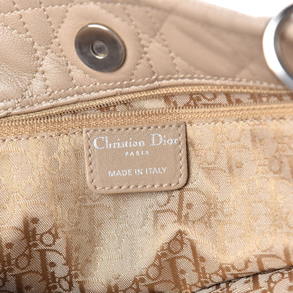 Christian Dior Lambskin Cannage Large Dior Soft Shopping Tote Beige 6 of 13