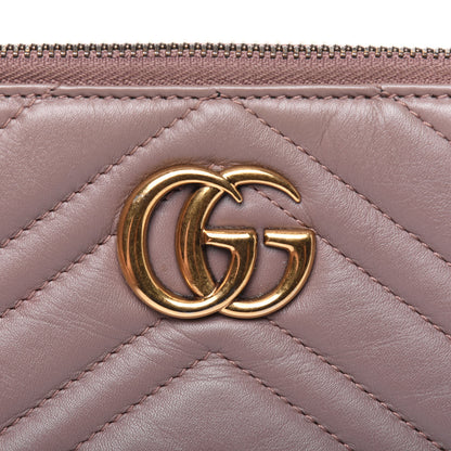 Gucci Calfskin Matelasse Mini GG Marmont Chain Bag Porcelain Rose 14 of 15
