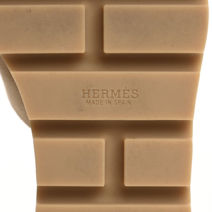 Hermes Suede Goatskin Cork Eze 30 Sandals 39 Beige Argile 8 of 11