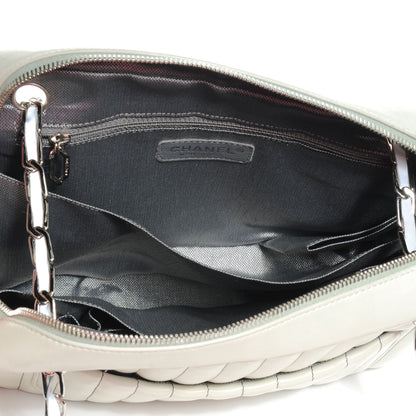 Chanel Lambskin Vertical Quilted Mademoiselle Camera Case Green 6 of 10