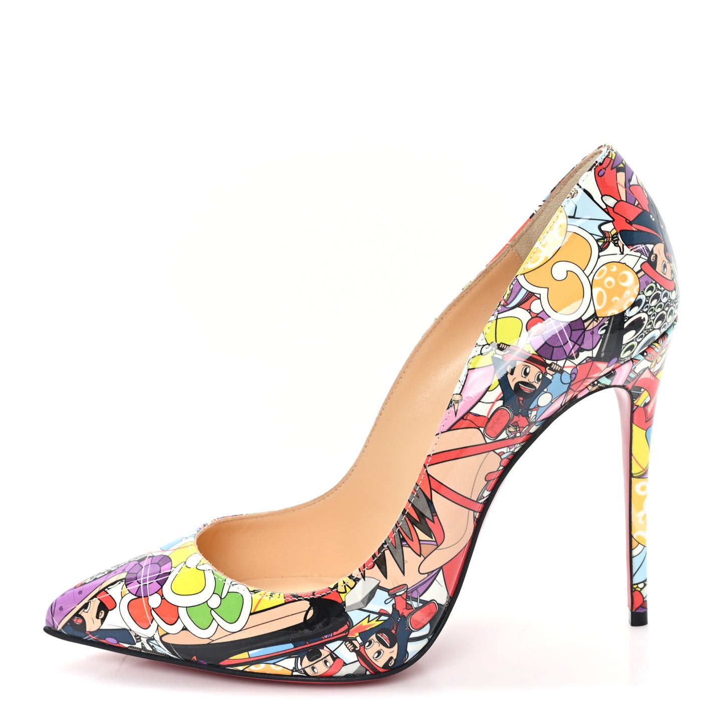 Patent Super Loubi Pigalle Follies 100 Pumps 37 Multicolor