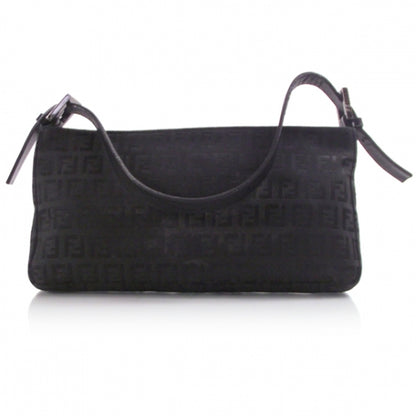 Fendi Zucchino Shoulder Bag Black 1 of 11