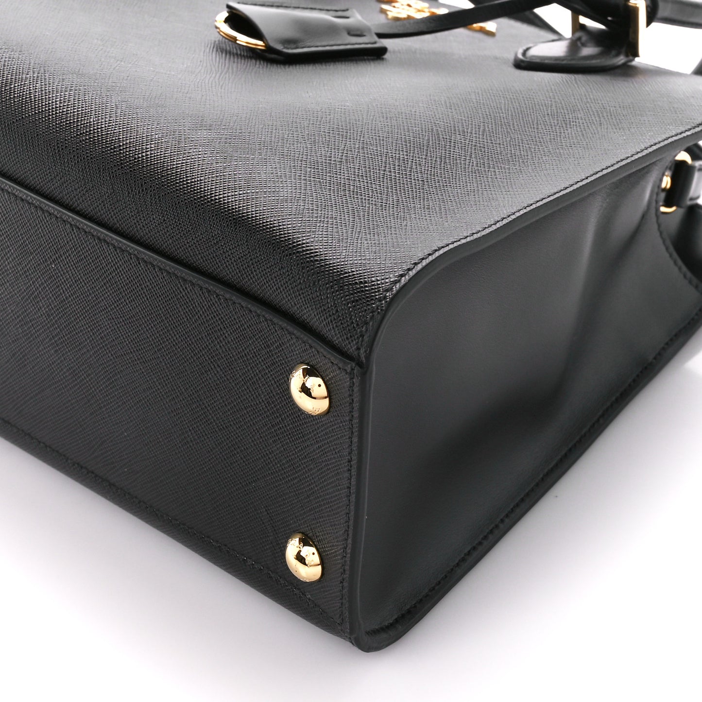 Saffiano Soft Calfskin Large Tote Black