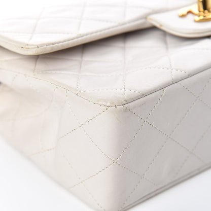 Chanel Lambskin Quilted Small Double Flap White 9 of 18