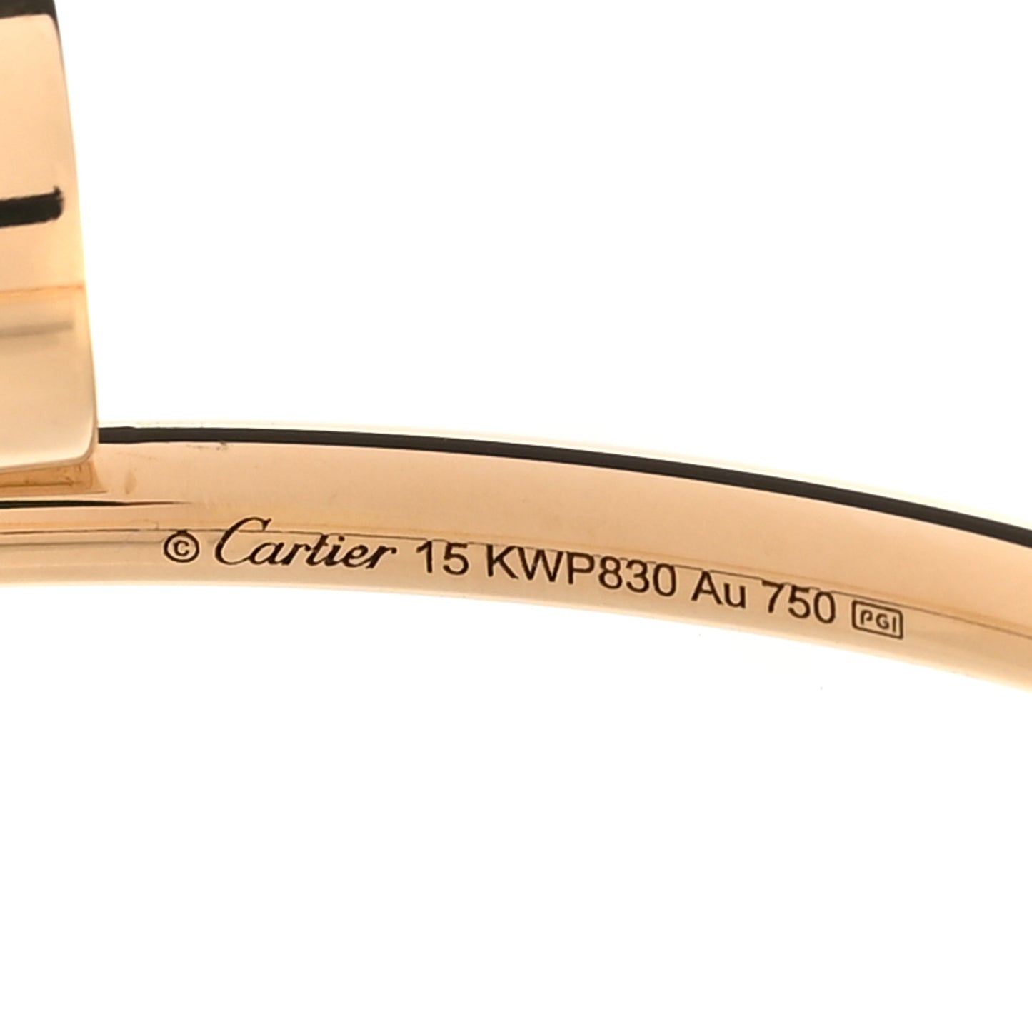 18K Yellow Gold Small Juste Un Clou Bracelet 15