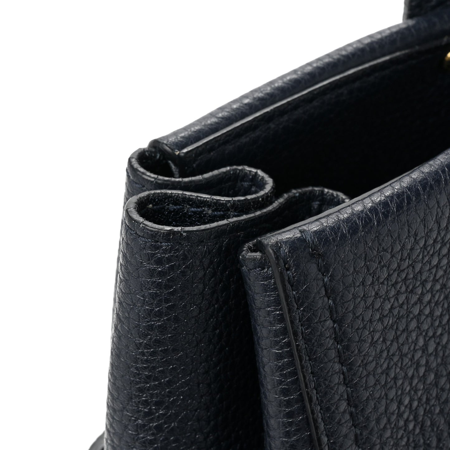 Calfskin Verve Tote Navy