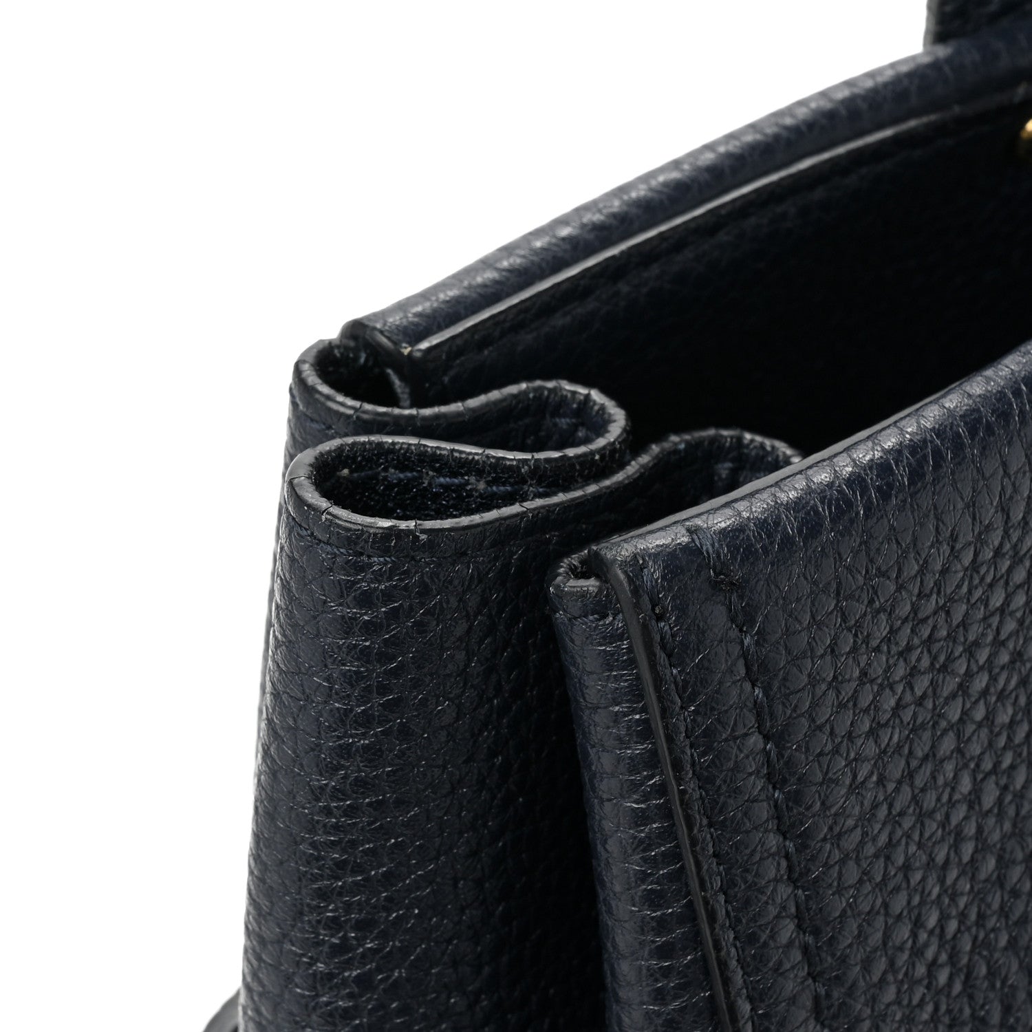 Salvatore Ferragamo Calfskin Verve Tote Navy 14 of 18