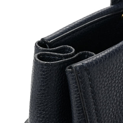 Salvatore Ferragamo Calfskin Verve Tote Navy 14 of 18
