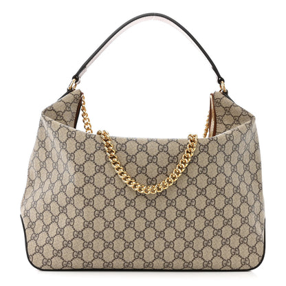 Gucci GG Supreme Monogram Large Linea A Hobo Light Brown 1 of 11