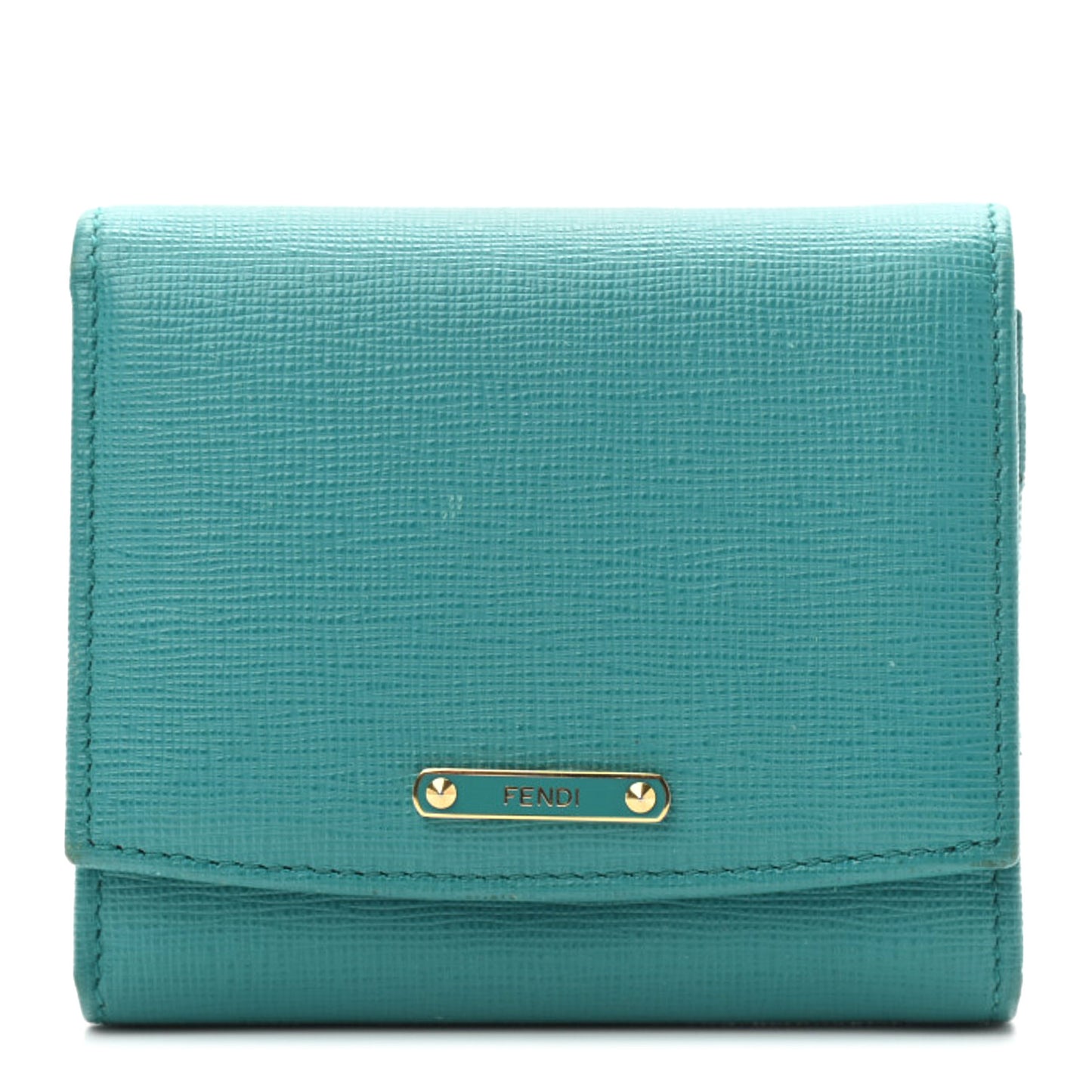 Vitello Elite Bi-Color Compact Wallet Lago Oceano