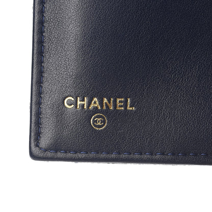 Chanel Caviar Quilted Medium Boy Flap Wallet Navy Blue 5 of 8
