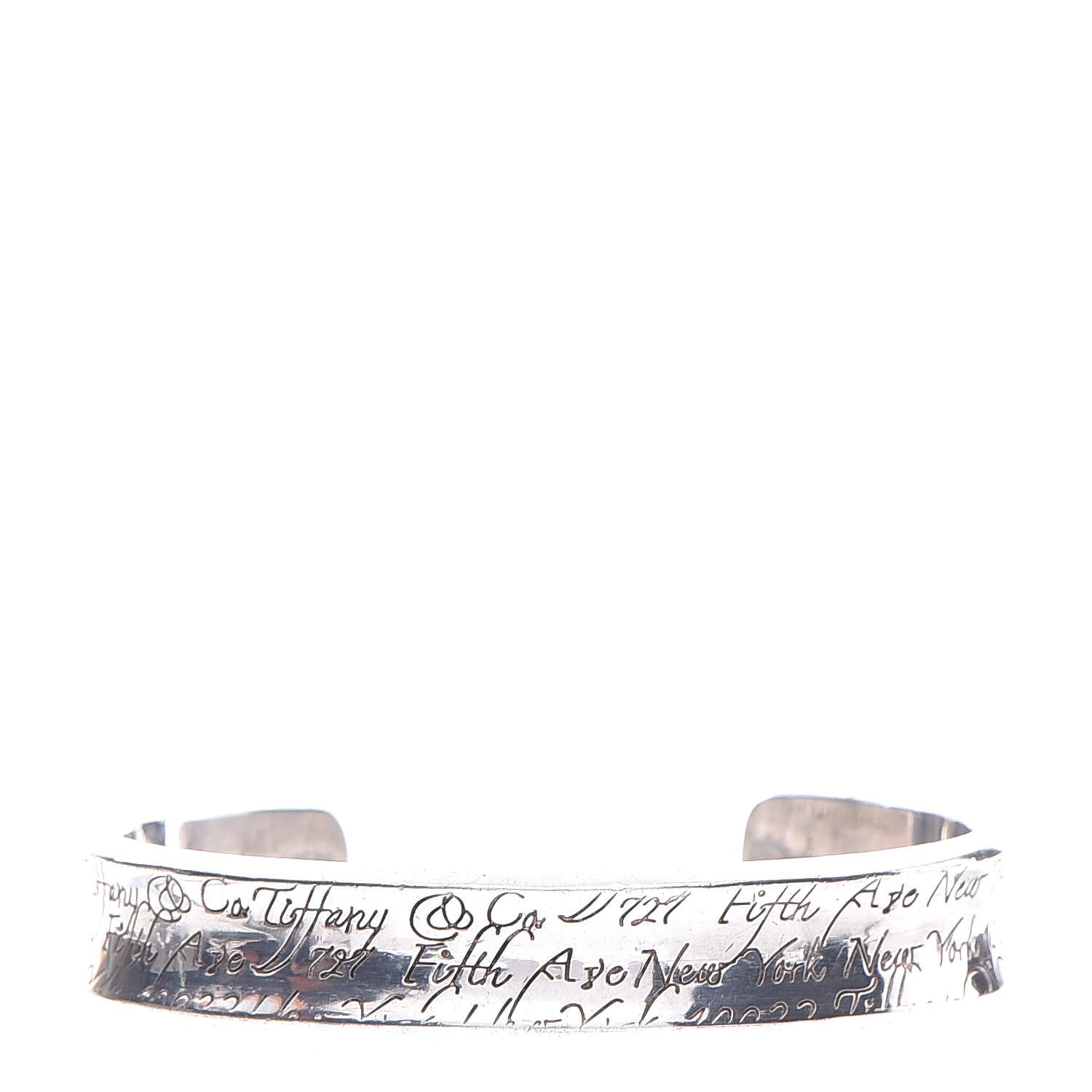 Tiffany Sterling Silver Notes Cuff Bracelet 1 of 4