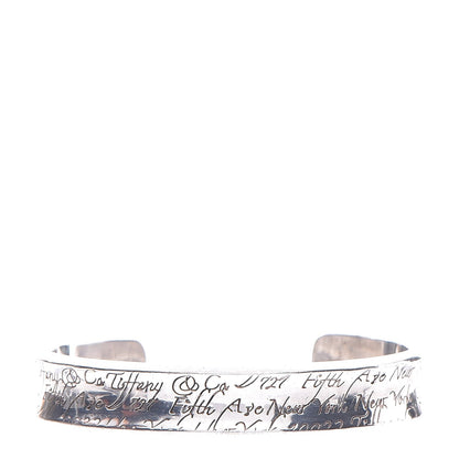 Tiffany Sterling Silver Notes Cuff Bracelet 1 of 4