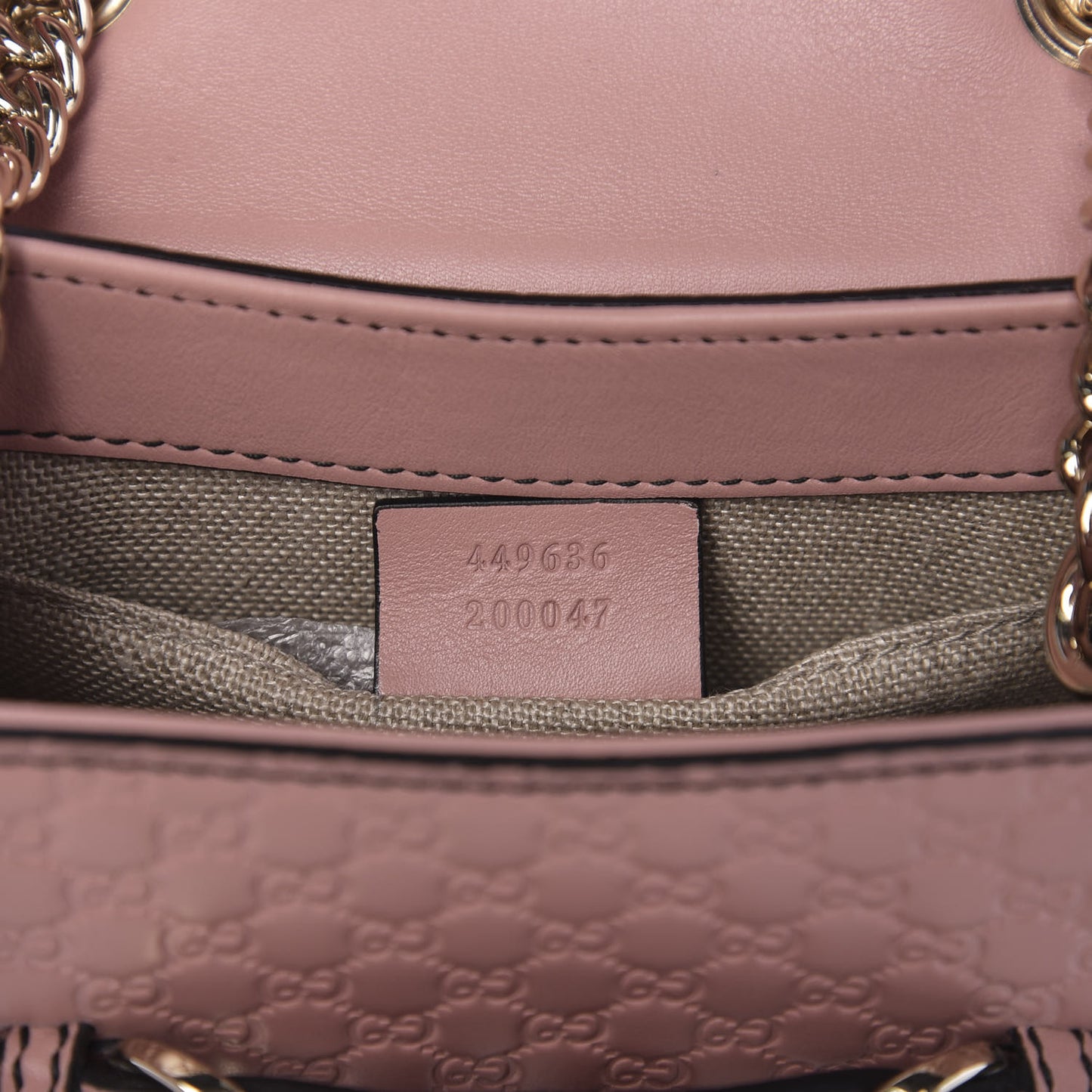 Microguccissima Mini Emily Shoulder Bag Soft Pink