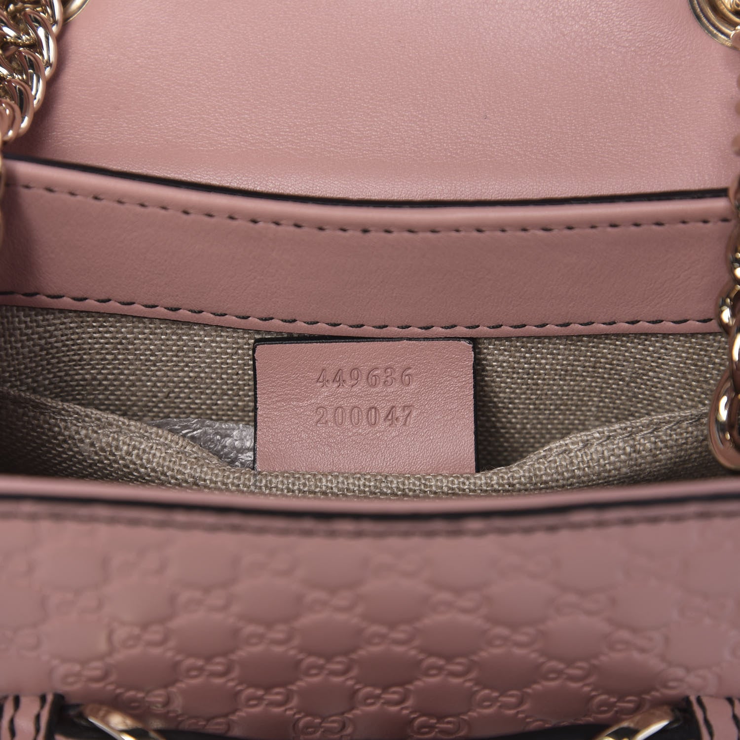 Gucci Microguccissima Mini Emily Shoulder Bag Soft Pink 7 of 10