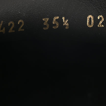 Fendi Vitello Logo Loafers 35.5 Black 8 of 10