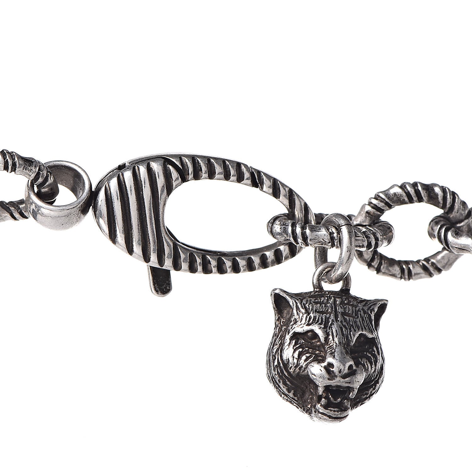 Gucci Sterling Silver Double G Marmont Statement Necklace 4 of 6