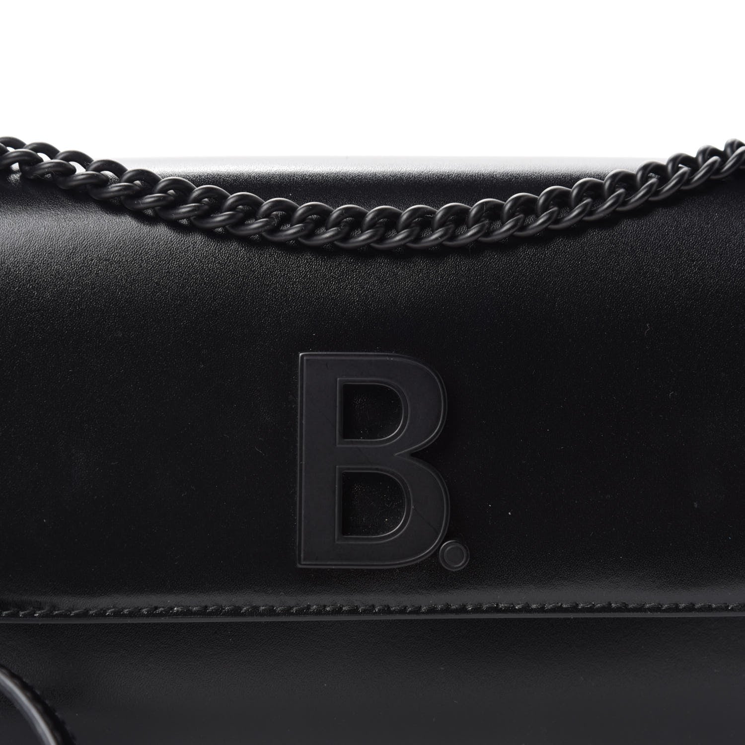 Balenciaga Smooth Calfskin B Continental Chain Bag Black 9 of 10