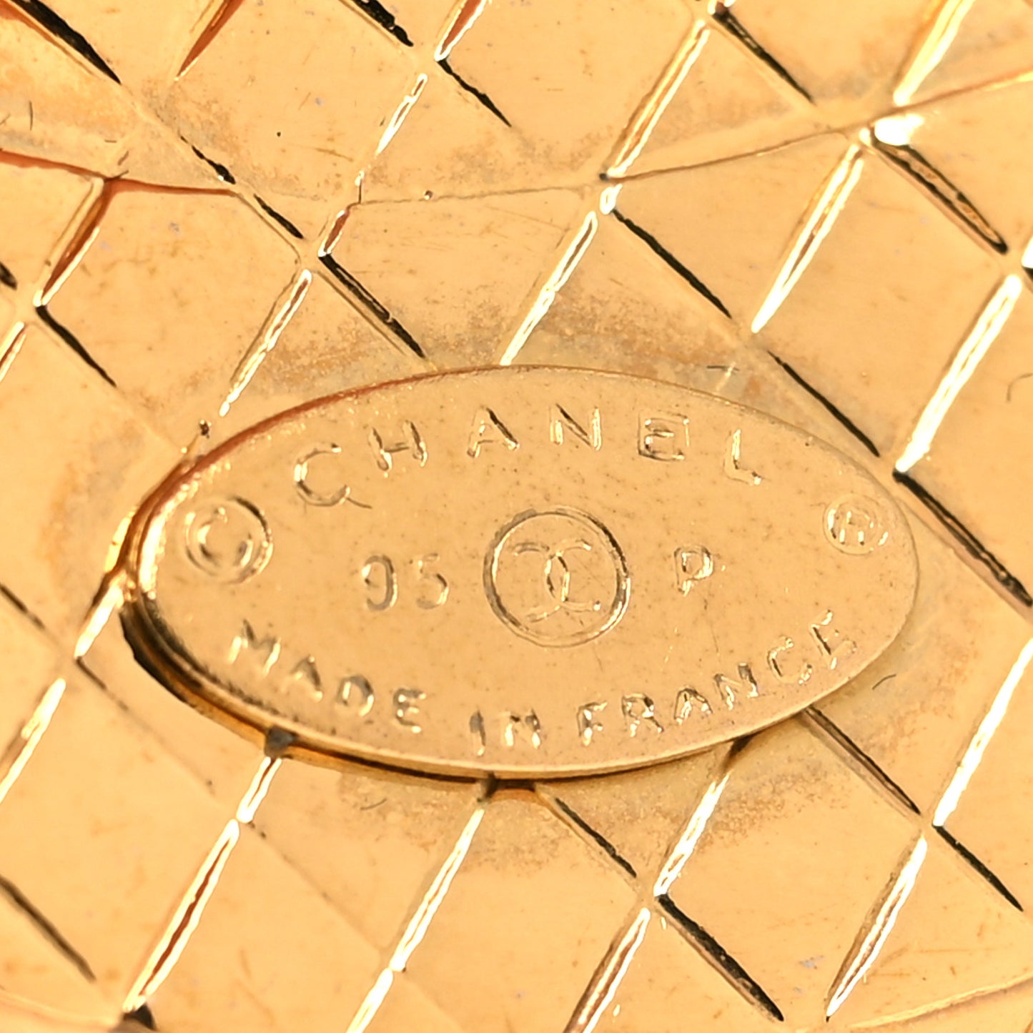 Metal Chain Flap Bag Pendant Necklace Gold