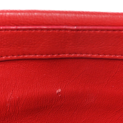 Chanel Calfskin Chevron Quilted Casual Trip Flap Red 10 of 12