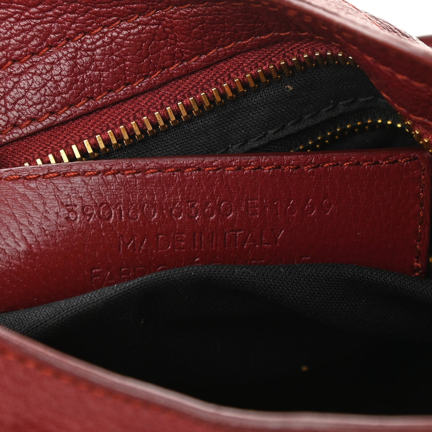 Chevre Gold Metallic Edge Hardware Mini City Rouge Brique Rouge Grenade