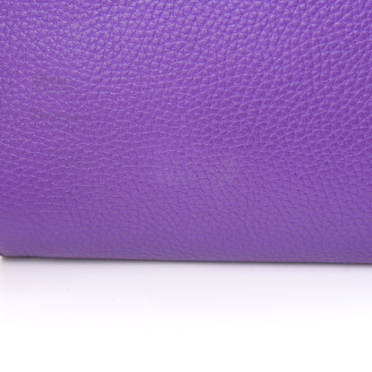 Gucci Pebbled Calfskin Medium Soho Clutch Shine Purple 9 of 11