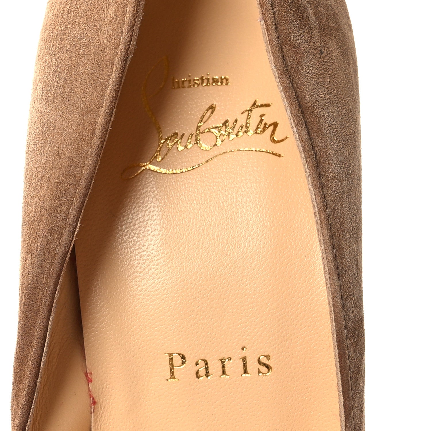 Christian Louboutin Veau Velours Pigalle Follies 100 Pumps 36.5 Fennec 7 of 8
