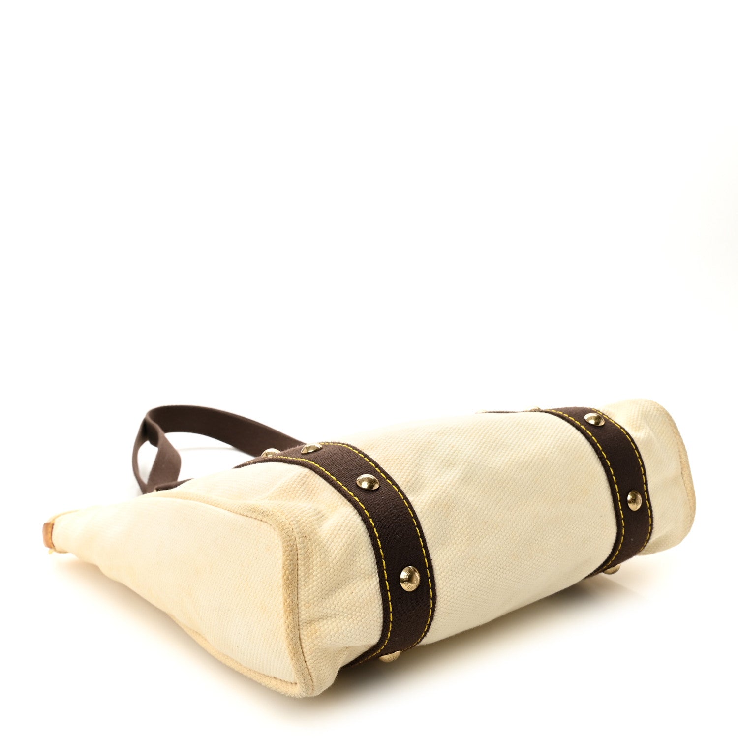 Louis Vuitton Toile Antigua Cabas MM Tote White 4 of 10