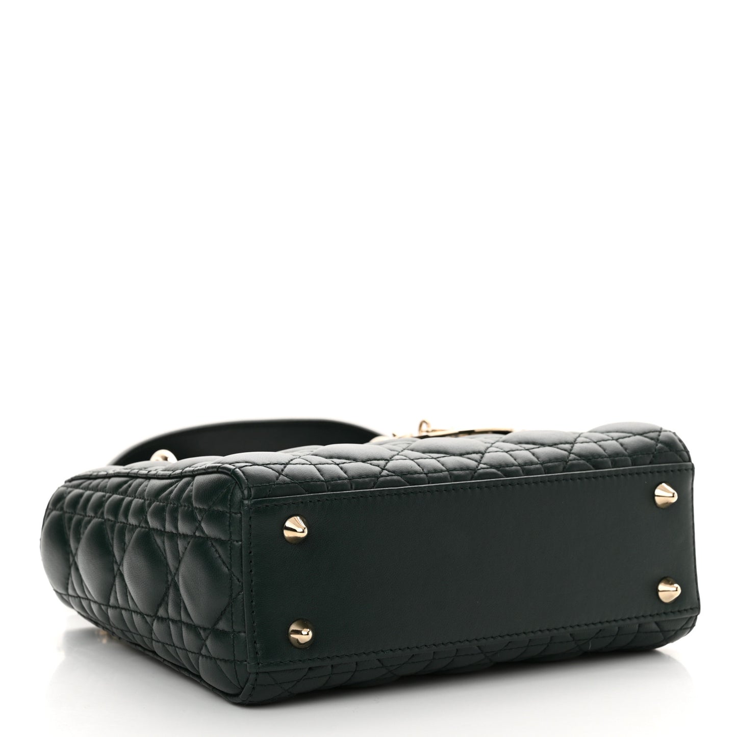 Lambskin Cannage Small My ABCDior Lady Dior Dark Green