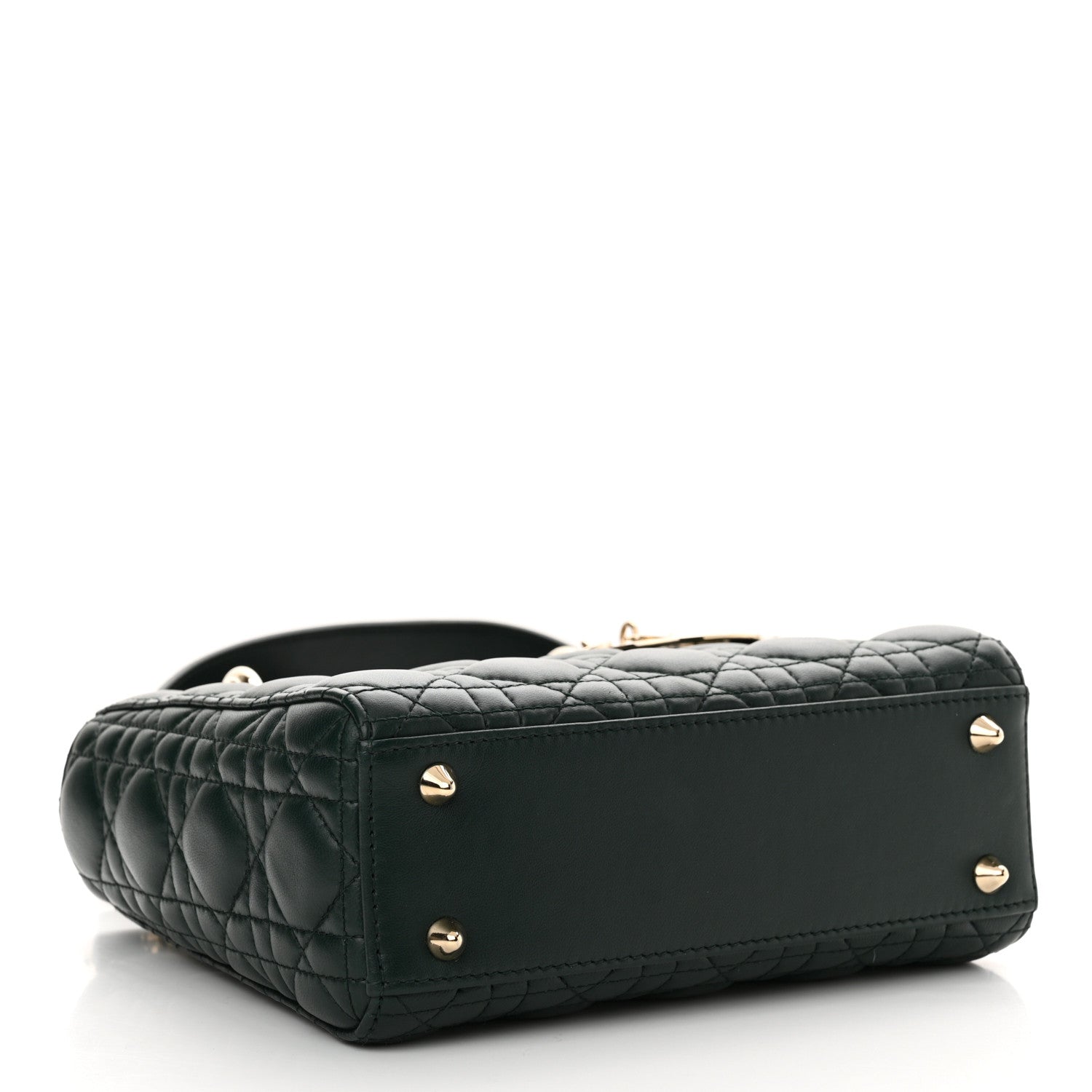 Christian Dior Lambskin Cannage Small My ABCDior Lady Dior Dark Green 4 of 10
