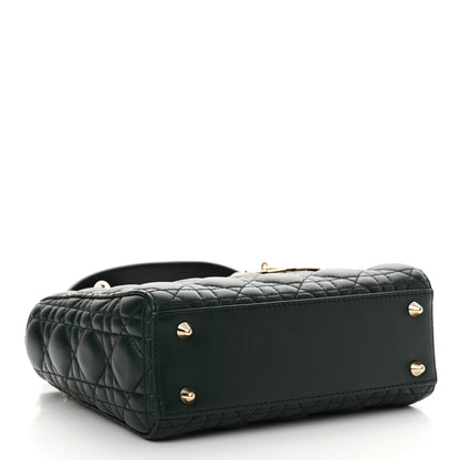 Christian Dior Lambskin Cannage Small My ABCDior Lady Dior Dark Green 4 of 10