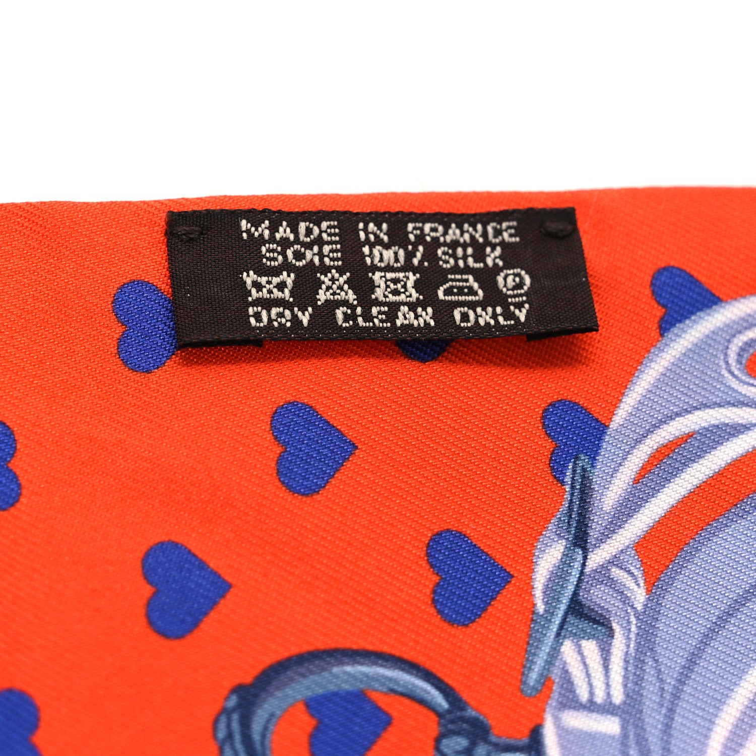 Hermes Silk Brides de Gala Love Twilly Orange Gris Bleuete Saumon 4 of 4