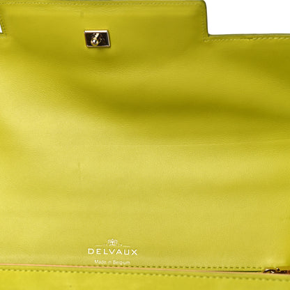 Delvaux Suede Crocodile Tempete Satchel Green 9 of 15