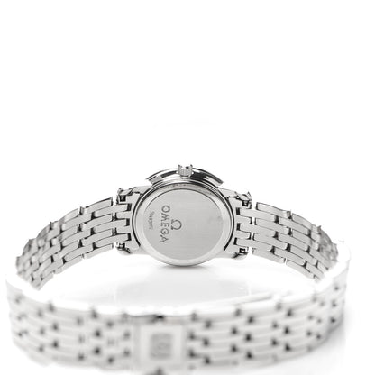 Omega Stainless Steel Diamond Pink Mother of Pearl 22mm De Ville Quartz Watch 4570.75.00 4 of 6