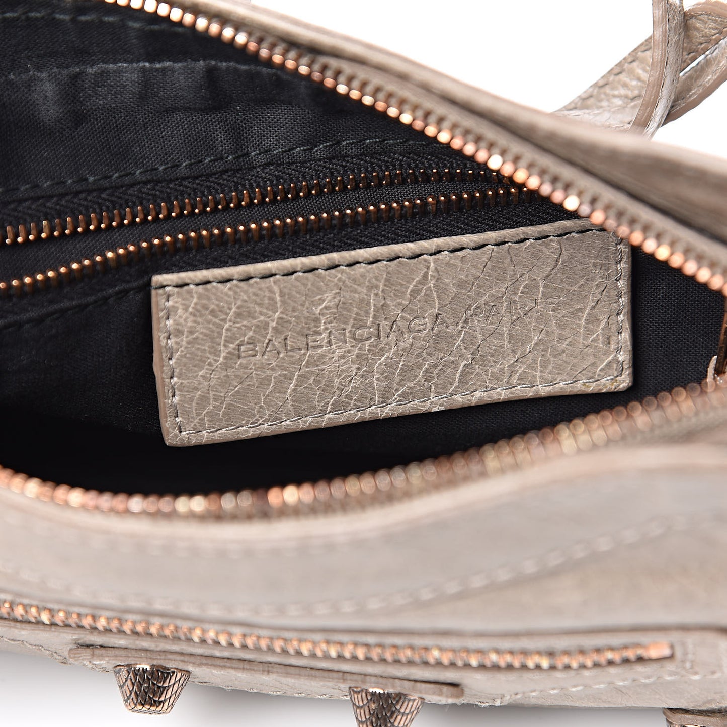 Agneau Giant 12 Rose Gold Hardware Hip Papyrus