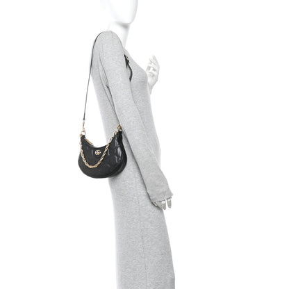 Gucci Calfskin GG Matelasse Mini Hobo Shoulder Bag Black 2 of 9