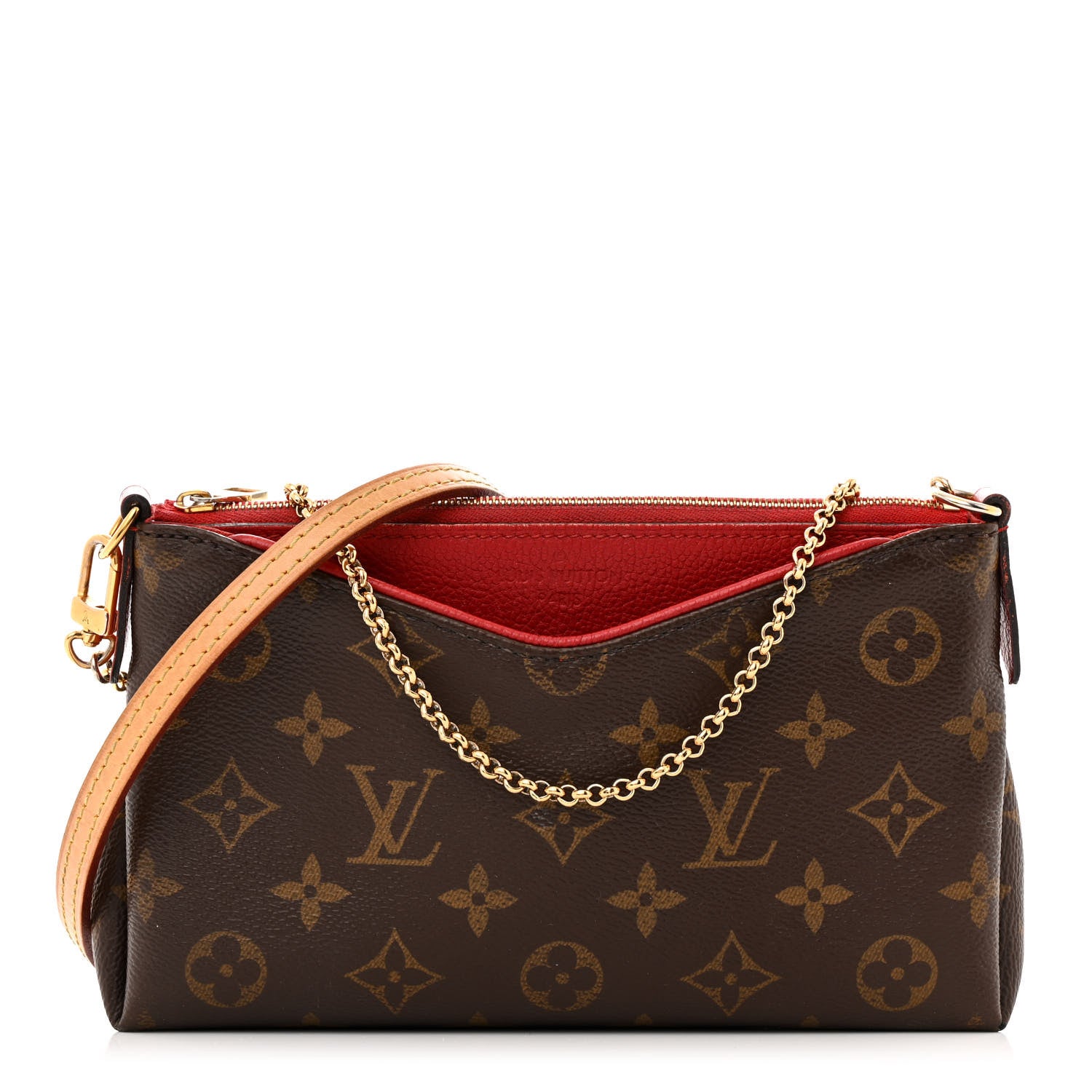 Louis Vuitton Monogram Pallas Clutch Cherry 1 of 23