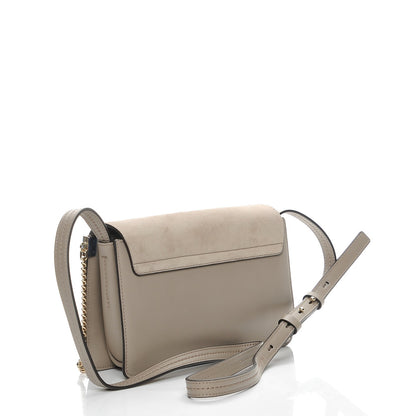Chloe Suede Calfskin Small Faye Shoulder Bag Motty Grey 3 of 8