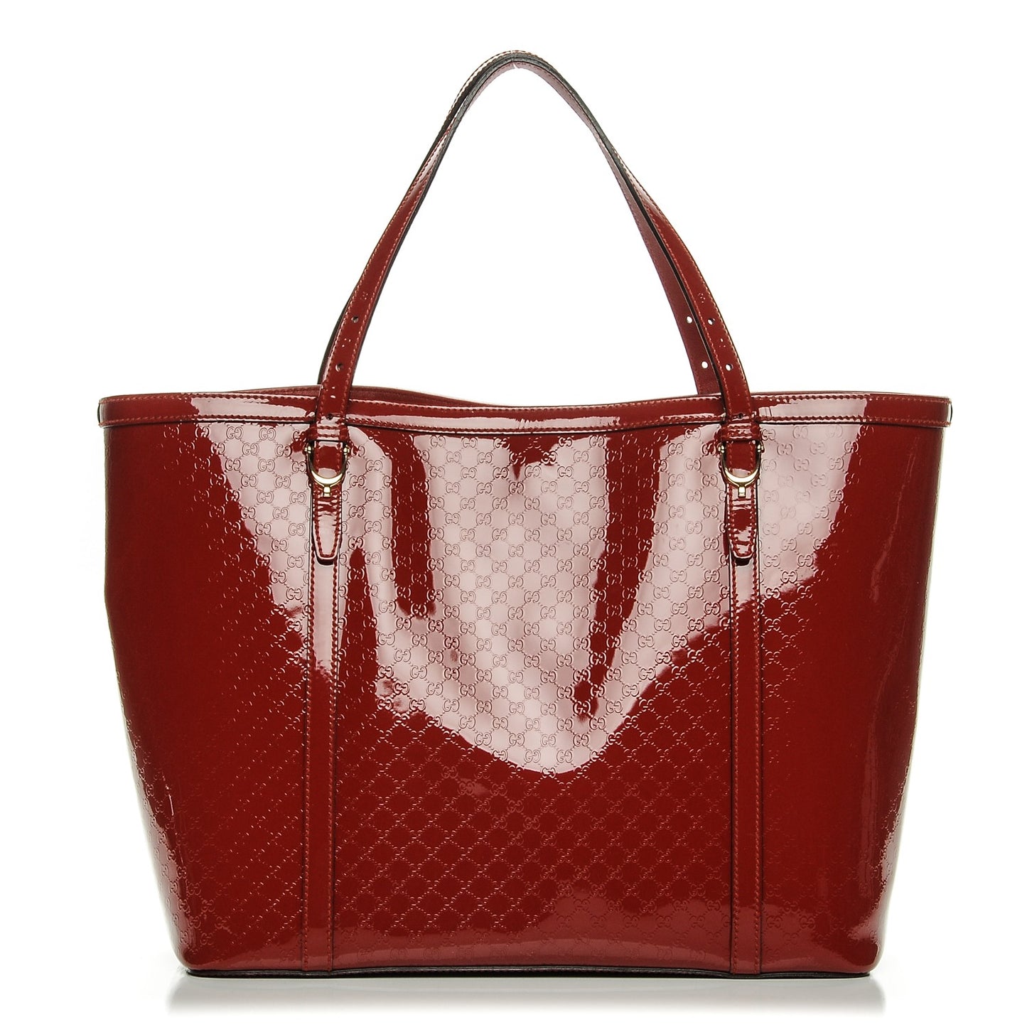 Patent Microguccissima Medium Nice Tote Rose Bed