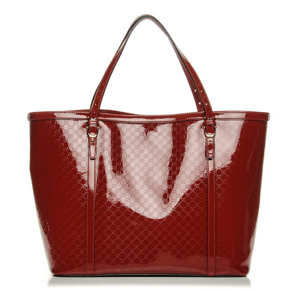 Gucci Patent Microguccissima Medium Nice Tote Rose Bed 1 of 8