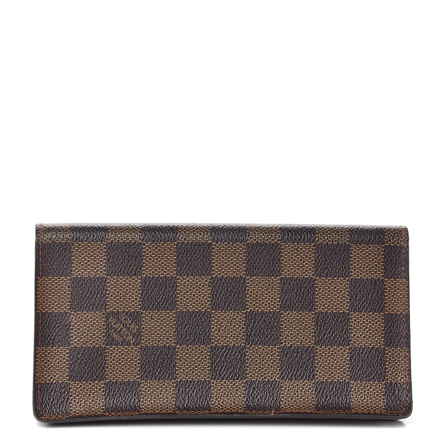Damier Ebene Checkbook Cover Wallet