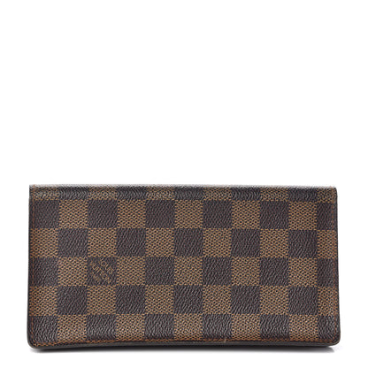 Louis Vuitton Damier Ebene Checkbook Cover Wallet 1 of 13